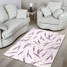 Load image into Gallery viewer, Lavender Pattern Stripe Background Area Rug
