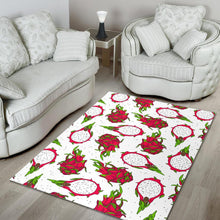 Load image into Gallery viewer, dragon fruits white background Area Rug
