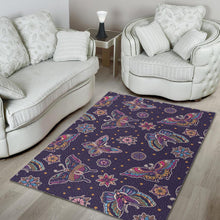 Load image into Gallery viewer, Butterfly Star Pokka Dot Pattern Area Rug
