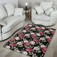 Load image into Gallery viewer, Rose Red Pink Pattern Print Design RO03 Area Rugs

