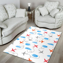 Load image into Gallery viewer, Airplane Cloud Pattern Area Rug
