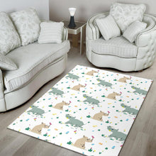 Load image into Gallery viewer, Cute Rhino pattern Area Rug
