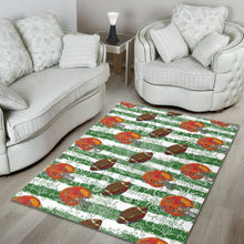 Load image into Gallery viewer, American Football Ball Helmet Pattern Area Rug
