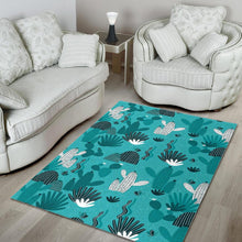 Load image into Gallery viewer, Green Cactus Pattern Area Rug
