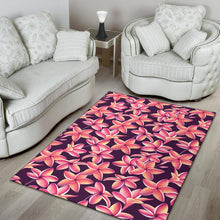 Load image into Gallery viewer, Purple Plumeria Pattern Print Design PM010 Area Rugs
