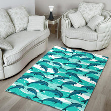 Load image into Gallery viewer, Dolphin sea pattern Area Rug
