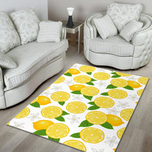 Load image into Gallery viewer, Lemon Flower Pattern Area Rug
