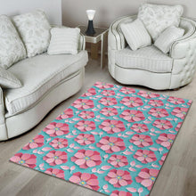 Load image into Gallery viewer, 3D sakura cherry blossom pattern Area Rug
