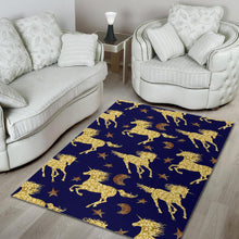 Load image into Gallery viewer, Unicorn Gold Pattern Area Rug
