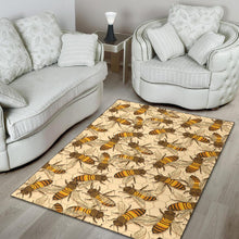 Load image into Gallery viewer, Bee Pattern Print Design BEE05 Area Rugs
