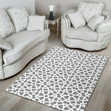 Load image into Gallery viewer, arabic gray pattern Area Rug
