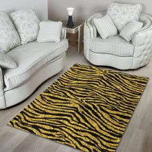 Load image into Gallery viewer, Gold Bengal Tiger Pattern Area Rug
