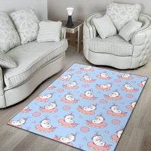 Load image into Gallery viewer, Donut Unicorn Pattern Print Design DN014 Area Rugs

