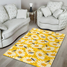 Load image into Gallery viewer, Bee Daisy Pattern Area Rug

