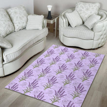 Load image into Gallery viewer, Lavender Pattern Background Area Rug
