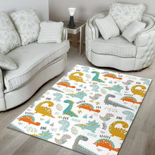 Load image into Gallery viewer, Cute funny kids dinosaurs pattern Area Rug
