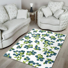 Load image into Gallery viewer, blueberry white background Area Rug
