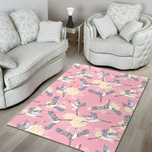 Load image into Gallery viewer, Japanese crane rose pattern Area Rug
