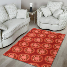 Load image into Gallery viewer, Sliced Tomato Pattern Area Rug
