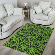 Load image into Gallery viewer, Green hop patternn Area Rug

