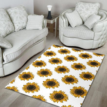 Load image into Gallery viewer, sunflowers design pattern Area Rug

