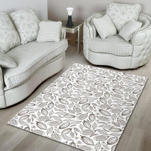 Load image into Gallery viewer, Cocoa beans leaves pattern Area Rug
