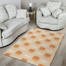 Load image into Gallery viewer, Cute brown pomeranian puppy  Area Rug
