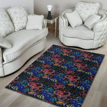 Load image into Gallery viewer, Octopus sea wave tropical fishe pattern Area Rug
