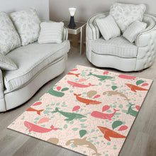 Load image into Gallery viewer, Cute whale pattern Area Rug
