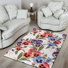 Load image into Gallery viewer, Pansy Pattern Print Design PS06 Area Rugs

