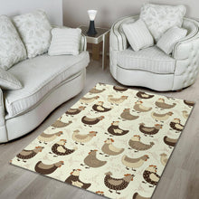Load image into Gallery viewer, Cute rooster chicken cock Area Rug
