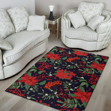 Load image into Gallery viewer, Poinsettia Pattern Print Design POT02 Area Rugs
