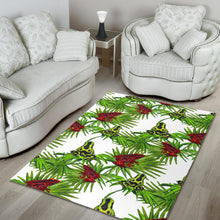 Load image into Gallery viewer, Green Red Frog Pattern Area Rug
