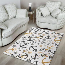 Load image into Gallery viewer, Anchors Rudders pattern Area Rug
