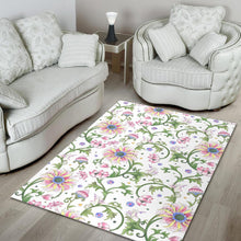 Load image into Gallery viewer, Beautiful pink lotus waterlily leaves pattern Area Rug
