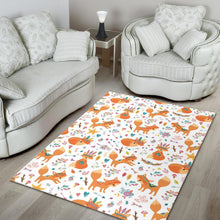Load image into Gallery viewer, cute tribal fox pattern Area Rug
