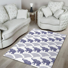 Load image into Gallery viewer, Elephant Pattern Background Area Rug
