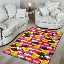 Load image into Gallery viewer, Cupcake Pattern Print Design CP02 Area Rugs
