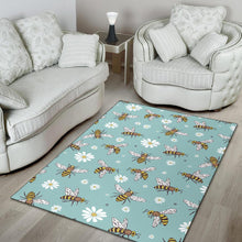 Load image into Gallery viewer, Bee Pattern Print Design BEE010 Area Rugs
