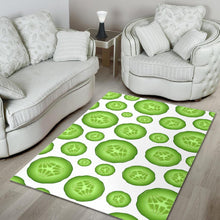 Load image into Gallery viewer, Sliced Cucumber Pattern Area Rug
