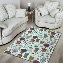Load image into Gallery viewer, Gardening Pattern Print Design G01 Area Rugs
