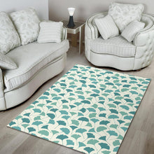 Load image into Gallery viewer, Green ginkgo leaves pattern Area Rug
