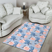 Load image into Gallery viewer, Hydrangea Pattern Print Design HD06 Area Rugs

