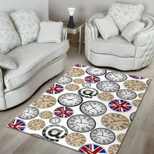 Load image into Gallery viewer, Wall Clock UK Pattern Area Rug
