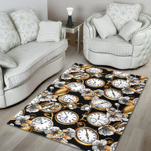 Load image into Gallery viewer, Clock Flower Pattern Area Rug

