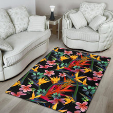 Load image into Gallery viewer, Tropical Flower Pattern Print Design TF015 Area Rugs
