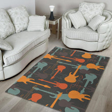 Load image into Gallery viewer, electric guitars pattern Area Rug
