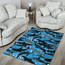 Load image into Gallery viewer, Shark Pattern Background Area Rug
