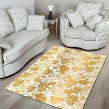 Load image into Gallery viewer, Gold grape pattern Area Rug

