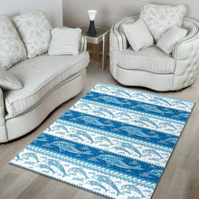 Load image into Gallery viewer, Dolphin Tribal Pattern Ethnic Motifs Area Rug
